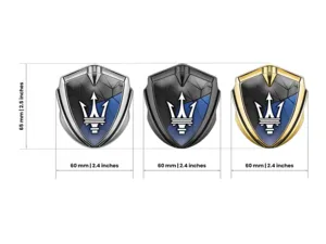 Maserati Metallico Cupolato Emblema Durevole Elegante Forma